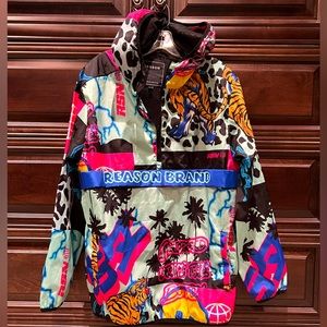 Reason Halfzip Windbreaker Hoodie, L